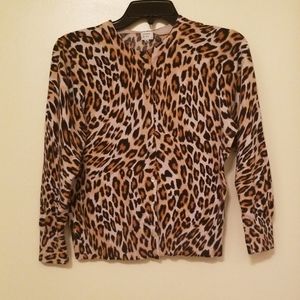 🐆Crown & Ivy Leopard Cardigan